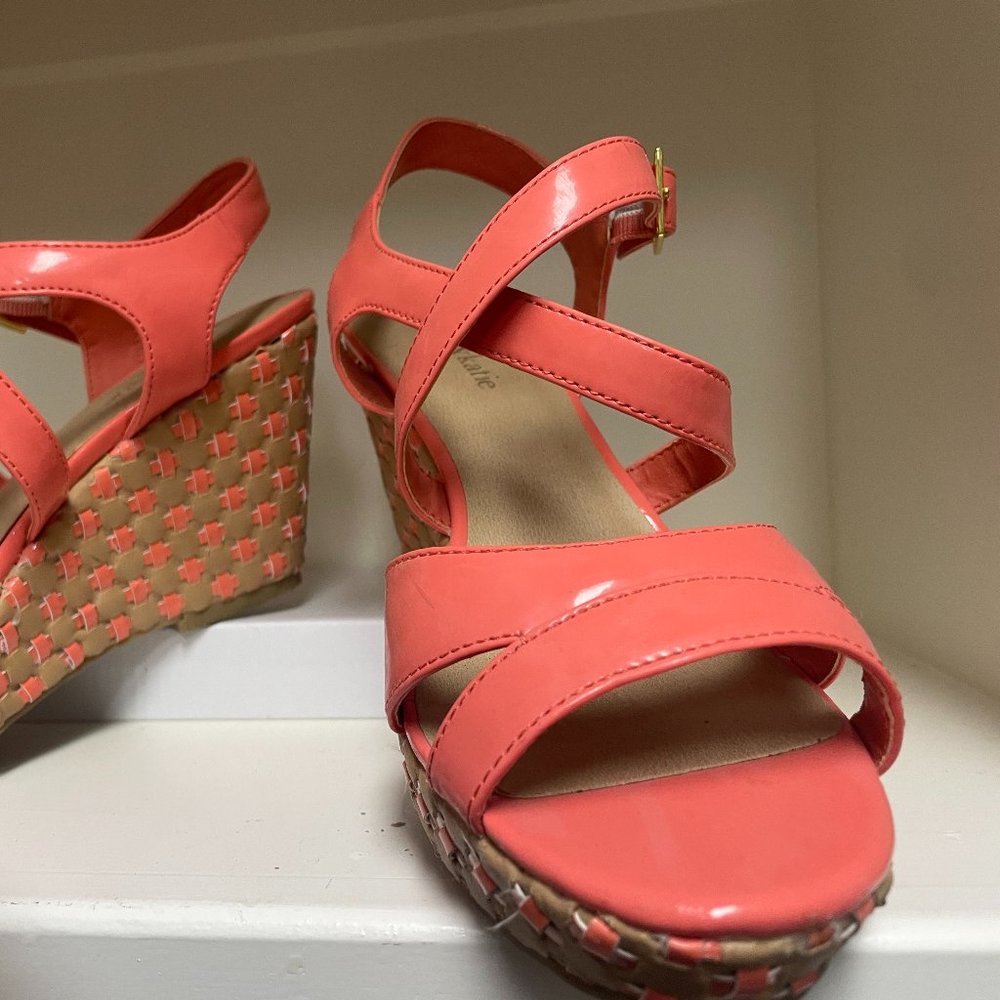 Kelly & Katie patent leather wedges